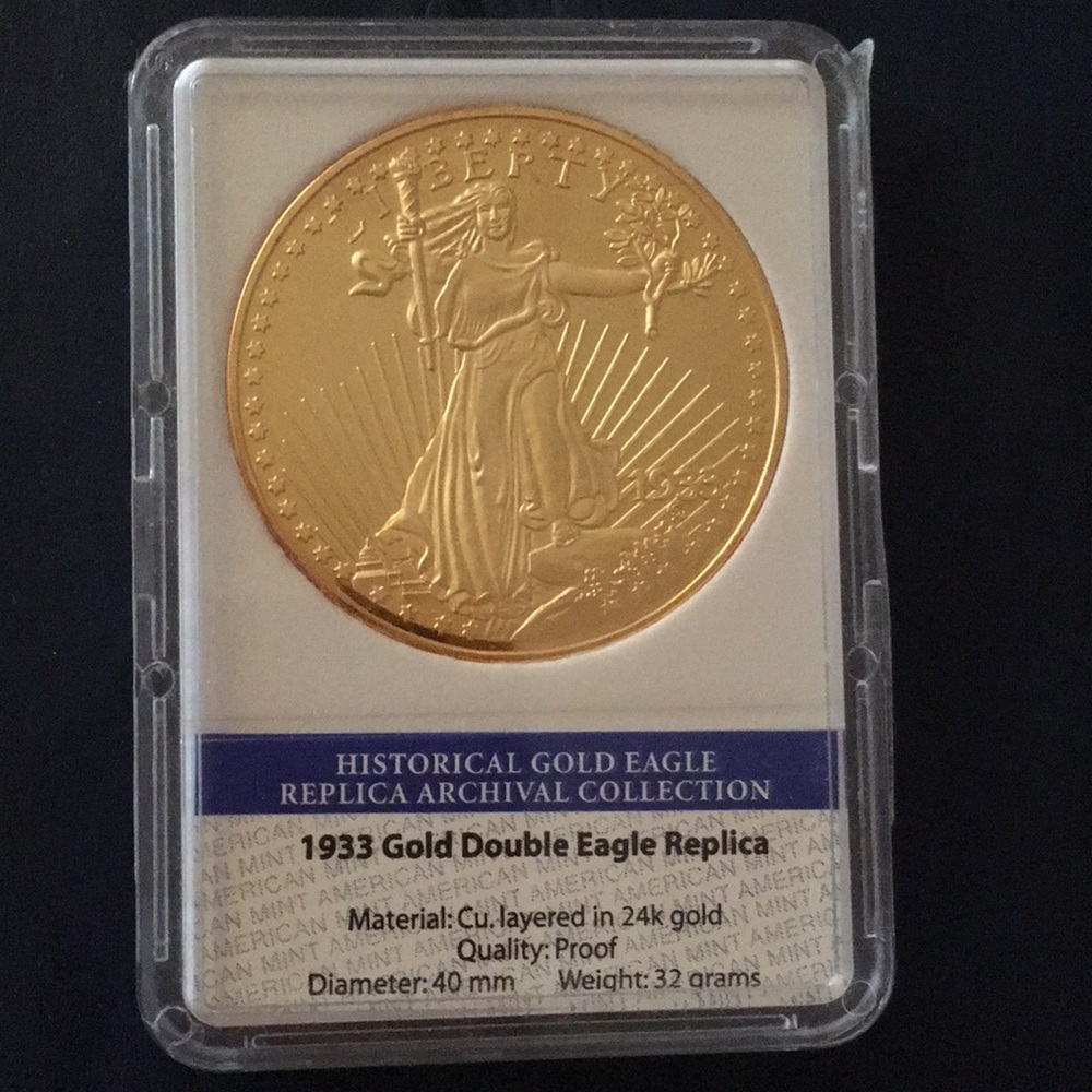 1933 DOUBLE EAGLE LIBERTY REPLICA Saint-Gaudens gold coin BRAND NEW